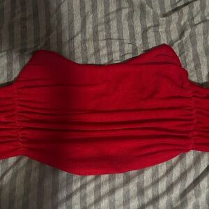 White Fox Boutique Red Crop Top